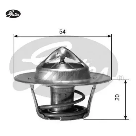 Termostat 82c   306-406 1.6/1.8/xu7jp Gates  1338.37/ 9617178080/ 770134837  CITROEN, FIAT, LANCIA, PEUGEOT, RENAULT, VOLVO TH00182G2 resmi