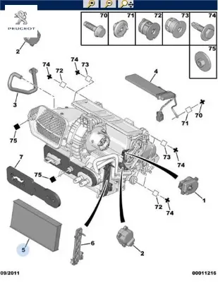 Polen Filtresi 407-c5/c6 1.6/1.8/2.0/2.2/2.7 Hdi/6 Peugeot  6447.RG/ CUK 3240   PEUGEOT, CITROEN 6479.43 resmi