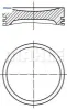 Piston Segman 75,00mm Std.106-206-306 1.4 8v/ Tu3a 0114.W7/ 0118.L4/ 7888STD/  1, resmi