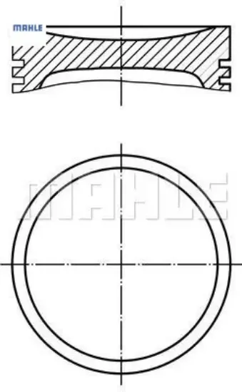 Piston Segman 75,00mm Std.106-206-306 1.4 8v/ Tu3a resmi