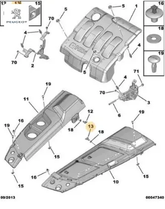 Agraf Peugeot 0137.28 resmi