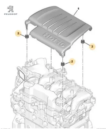 Motor Üst Bakaliti Tutucu Partner Tepee Peugeot 0137.C6 resmi