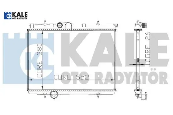 Radyatör Su Otomatik  206 2.0 16v-ew10j4 resmi