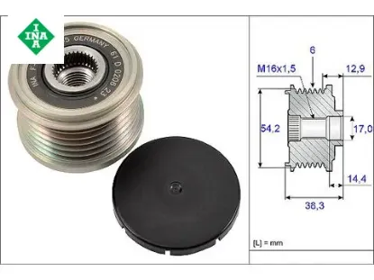 Alternatör Kasnaği Rulmanli Partner Tepee-c4-c5 1.2/1.4 resmi