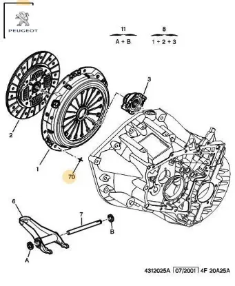Debriyaj Baski Civatasi Boxer 07-> Peugeot 6912.J3 resmi