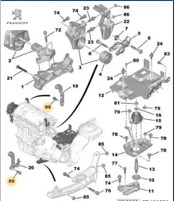Aks Orta Bağlanti Vidasi Peugeot 6913.V1 resmi