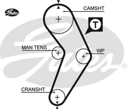 Triger Kayişi 095 Sp 170 Clio-megane-r19 1.4 resmi