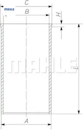 Motor Gömleği 73,70mmstd.206-307-fiesta-c3 1.4hdi resmi