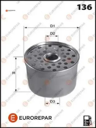 Erp Mazot Filtresi/1906.e2/e148003 Eurorepar  1906.E2/ E148003    E148101 resmi