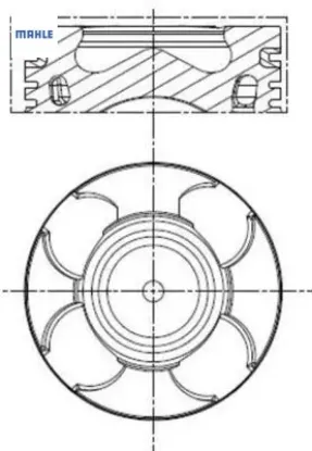 Motor Piston+segman 69.60 Std Opel Astra H-j-corsa-doblo-fiorino-linea-1.3 Z13dth-dtj-a13dte resmi