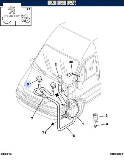 Ön Cam Su Fiskiyesi  Boxer 02-06 Peugeot 6438.J0 resmi