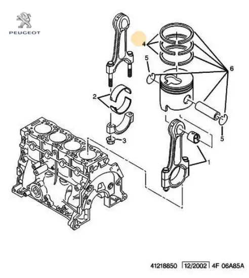 Sekman Tk.std.dj5 Peugeot    PEUGEOT 0640.P6 resmi