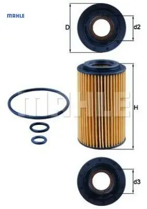 Yağ Filtresi    Sprinter-vito-w204   09-> resmi