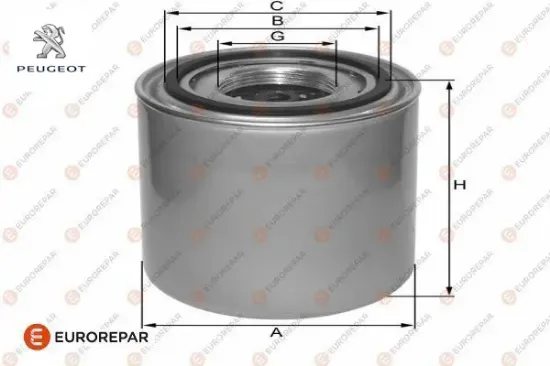 Yağ Filtresi Boxer 2.8 2006 Peugeot  1109.AS   PEUGEOT, CITROEN 1606267480 resmi