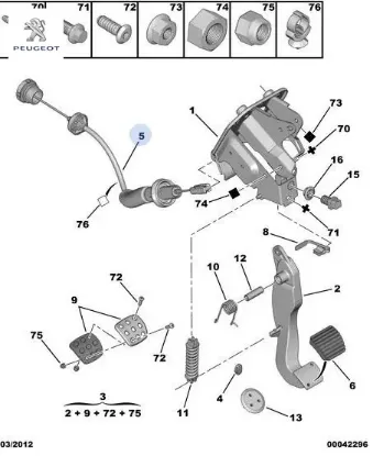 Debriyaj Teli 206 1.1-1.6 16v-1.4i-98-09 Tu3jp4/tu5jp4 resmi