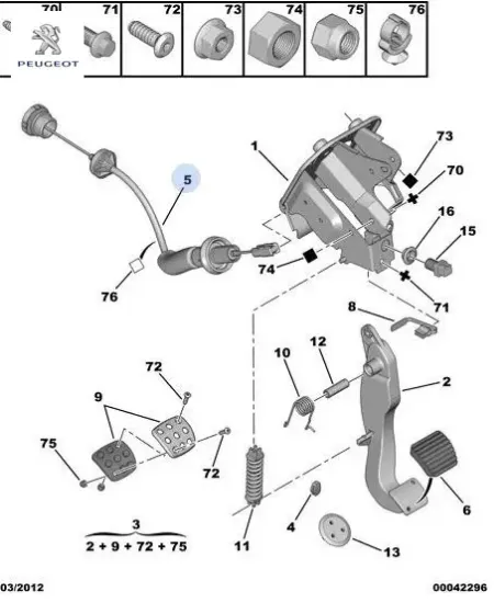 Debriyaj Teli 206 1.1-1.6 16v-1.4i-98-09 Tu3jp4/tu5jp4 resmi