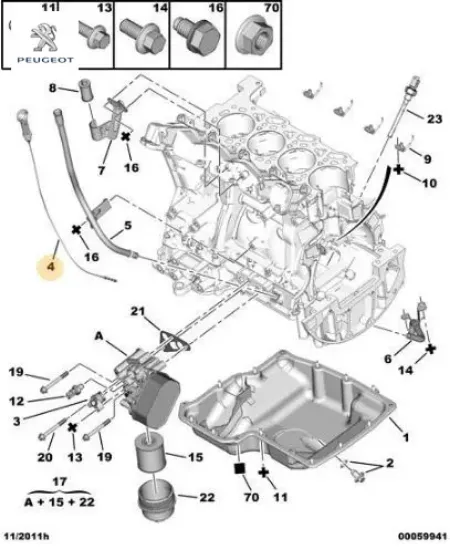 Yağ Çubuğu Boxer 3 2.2 Puma Peugeot  8C1Q6750AA/ 130/ 140BG   FORD 1174.C3 resmi