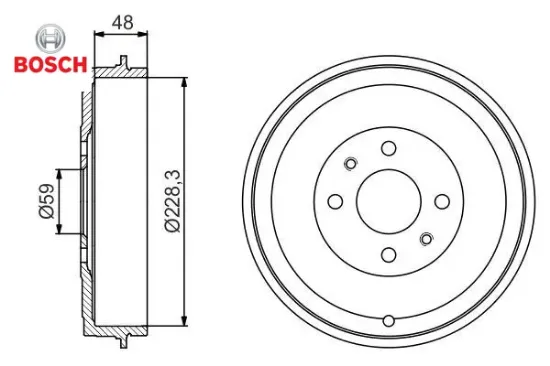 Arka Fren Kampanasi Doblo-linea Bosch  1608945480/ 4247.58   986477212 resmi