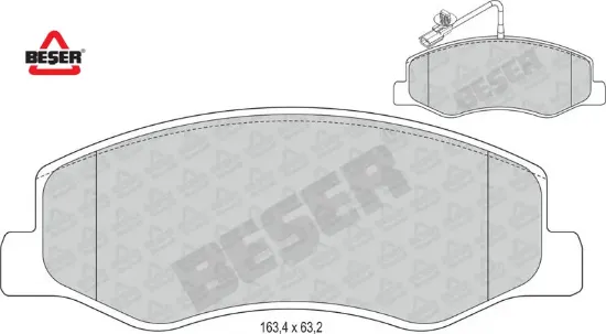 Arka Fren Balatasi Master Iii Çift Teker-jest resmi