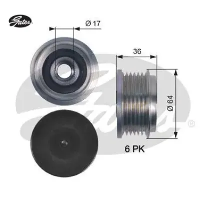 Alternatör Kasnaği Rulmanlı Boxer Iii-transit 2.2h resmi