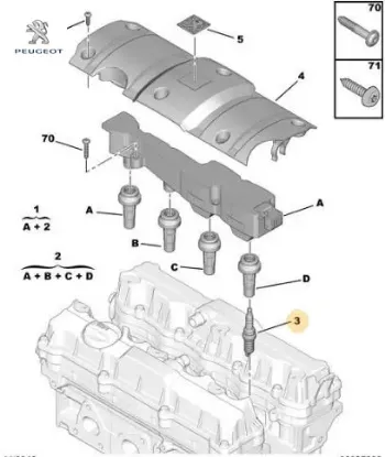 Ateşleme Bujisi 206-207-307-407-partner 1.6/2.0 16 0242229797/ 5960.57/ ESKİ:5960 resmi