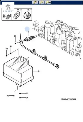 Isitma Bujisi 306-boxer-partner Xud9/5962.03/peuge resmi