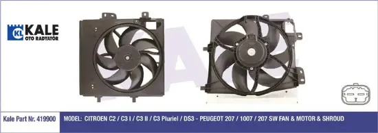 Fan Motoru 207-208-2008-301-c2-c3-ds3 1.4-1.6 resmi