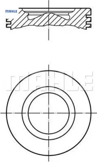 Piston Segman 88,00mm Std. Ducato-j10 2.3jtd Mahle  8770755STD/ 2996849/ 504145148  FIAT, IVECO 007PI00109000 resmi