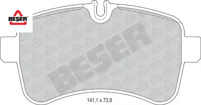 Arka Fren Balatasi Daily Ii-iii 06-> Beşer 42555917/ 500041301 resmi