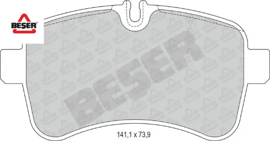 Arka Fren Balatasi Daily Ii-iii 06-> Beşer 42555917/ 500041301 resmi