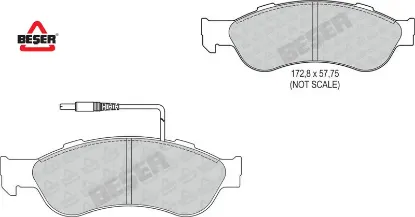 Ön Fren Balatasi Premier-j10 Beşer  K425032/ KL727 187 05   3941 resmi