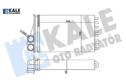 Kalorifer Radyatörü  207 1.4-1.6 Kale Radyatör  6448.P9   352055 resmi
