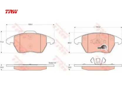 Ön Fren Balatasi 208-307-308-3008-c4 10-> resmi