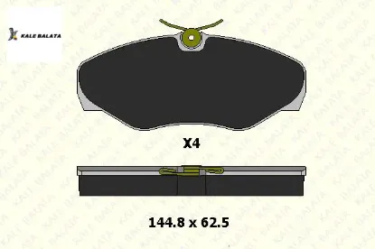 Fren Balatasi Ön   Trafic Ii-vivaro F9q  01-06 resmi