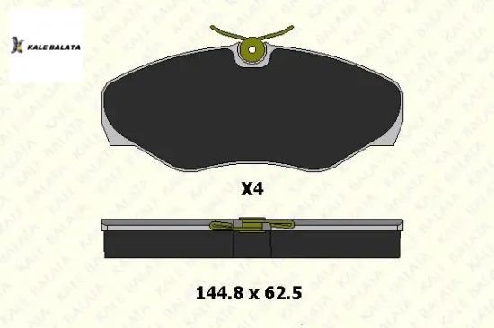 Fren Balatasi Ön   Trafic Ii-vivaro F9q  01-06 resmi
