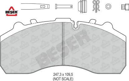Ön Fren Balatasi Daily-axor-actros Beşer  29087/ 500054632-D   3664 resmi