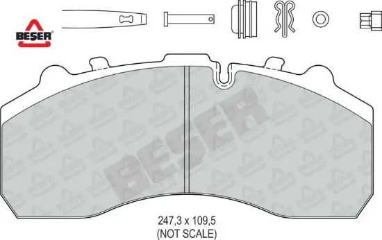 Ön Fren Balatasi Daily-axor-actros Beşer  29087/ 500054632-D   3664 resmi