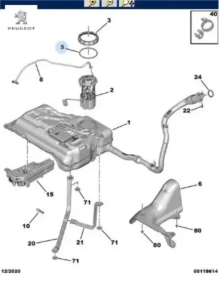 Depo Somun Contasi  307 407 C4 Peugeot    CITROEN, PEUGEOT 1531.41 resmi
