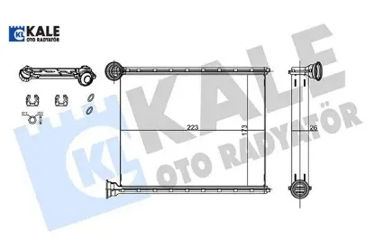 Kalorifer Radyatörü 308-rcz-c3 Picasso 1.4-1.6 16v resmi