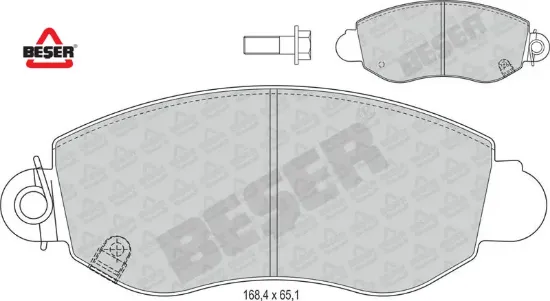 Ön Fren Balatasi Transit V184 02-06 Beşer  4077636/ YC152K021AC   3784 resmi