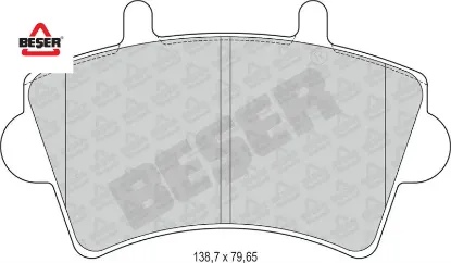 Ön Fren Balatasi Master Ii-movano 01-10 Beşer  7701205294   3856 resmi