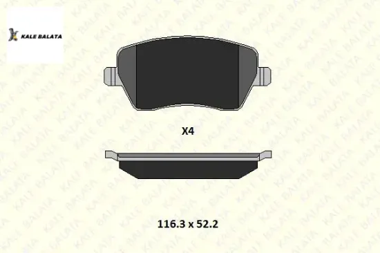 Ön Fren Balatasi Megane Iv-clio Iii- Kangoo Iii resmi