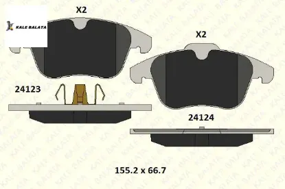 Ön Fren Balatasi Mondeo Iv-focus Ii-s-max resmi