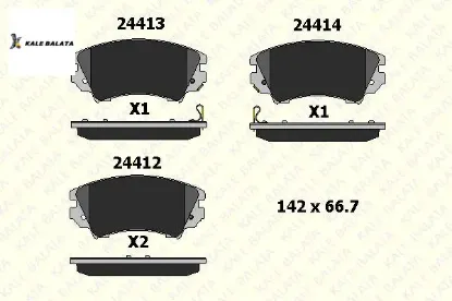 Ön Fren Balatasi 2 Fiş Insignia-astra J-zafira resmi