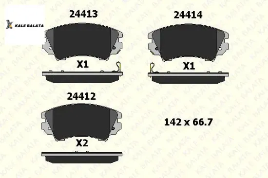 Ön Fren Balatasi 2 Fiş Insignia-astra J-zafira resmi