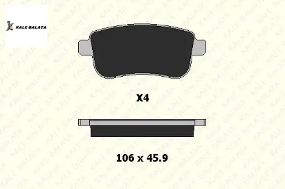 Arka Fren Balatasi Fluence-megane Iii-iv-g.scenic resmi