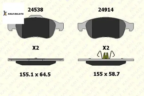 Ön Fren Balatasi Fluence-megane Iii-duster resmi