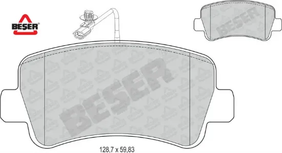 Arka Fren Balatasi Master Iii 2.3 Dci 10-> resmi