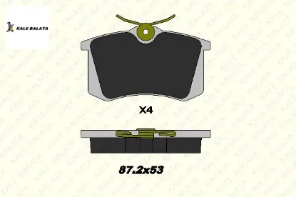 Arka Fren Balatasi 207-208-307-308-partner-807-405 resmi