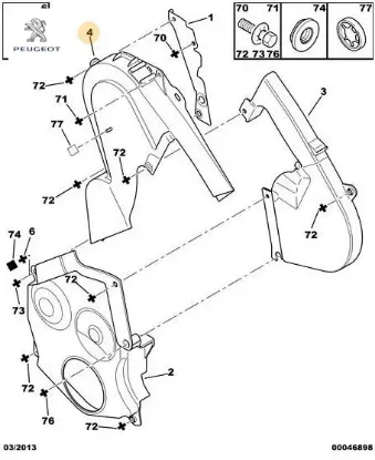 Triger Kapaği Peugeot 0320.Q5 resmi